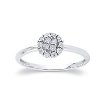 Anello Bliss Donna Bl rugiada pave' in Oro bianco Diamante 20111455